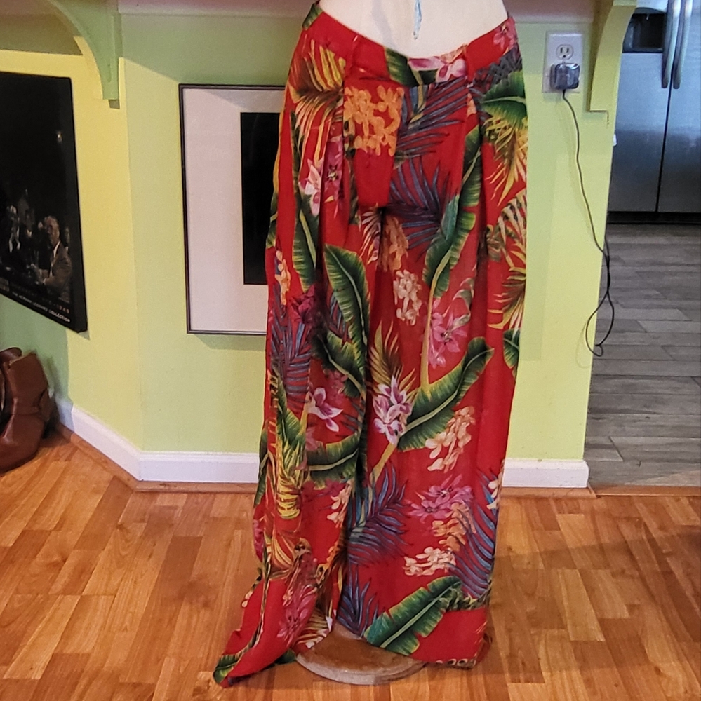 ⚡️Ultra Sexy House of Chic Flowy Floral Wide Leg Pants